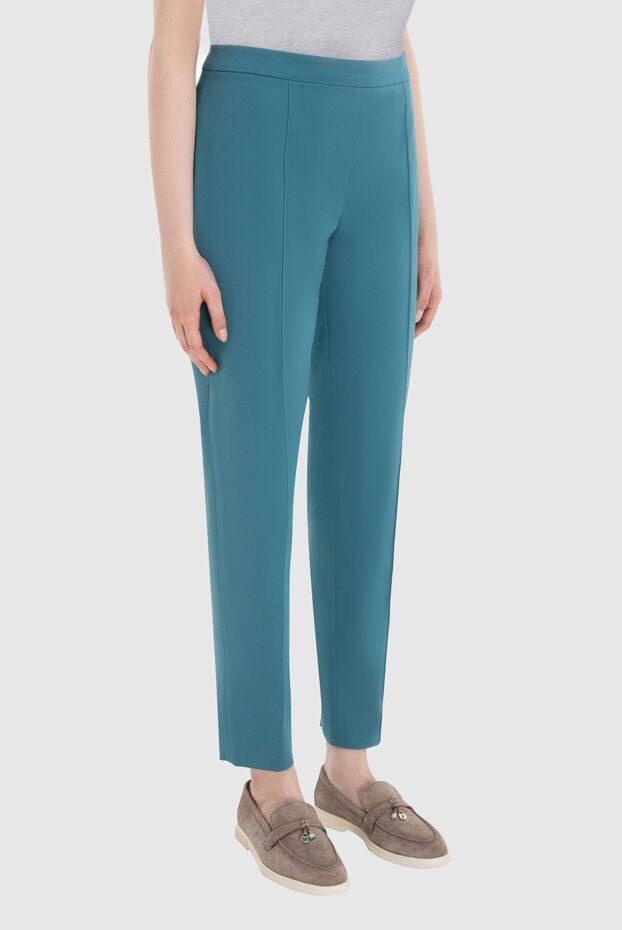 Loro Piana women's straight-leg pants green 167994 - photo 3