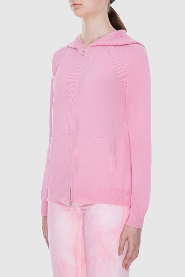Loro Piana cashmere hoodie pink for women 167999 - photo 3