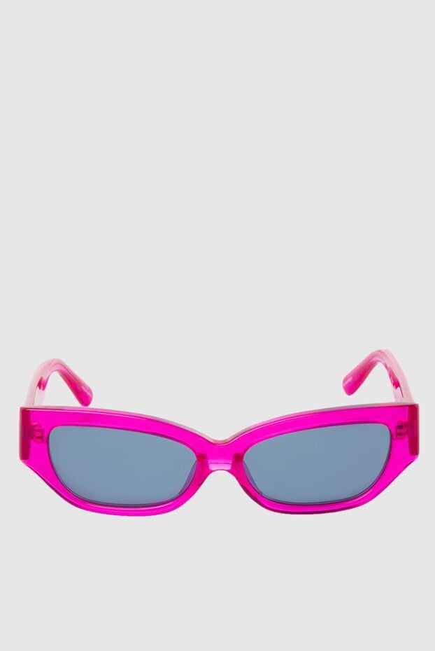 Linda Farrow sunglasses with pink transparent frame and blue lenses 168086 - photo 1
