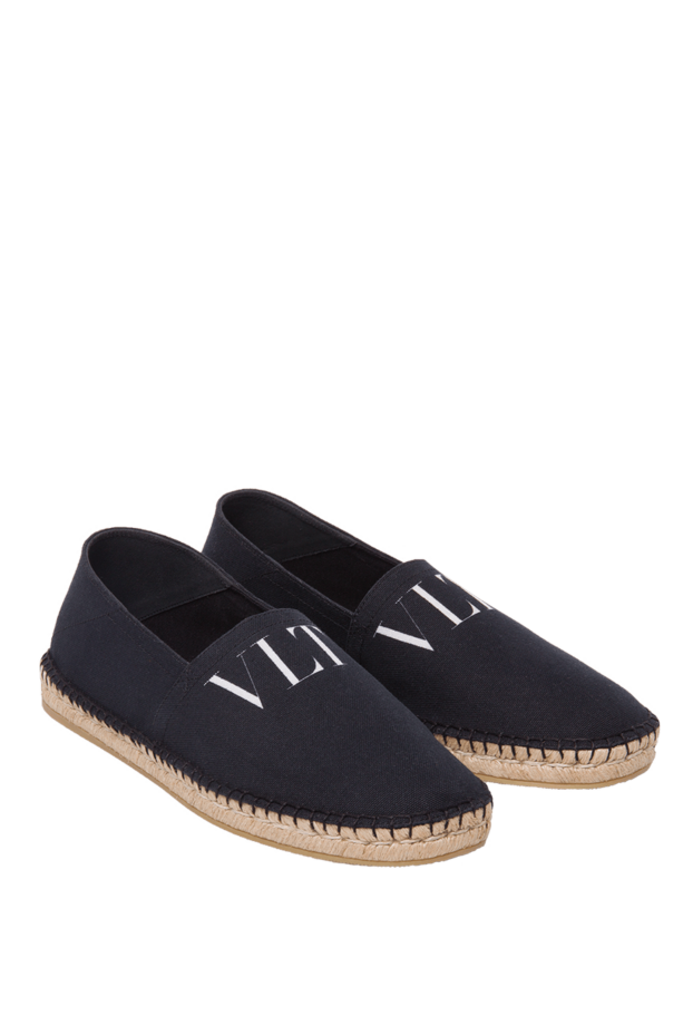 Valentino black canvas espadrilles with contrast logo for men 168139 - photo 3