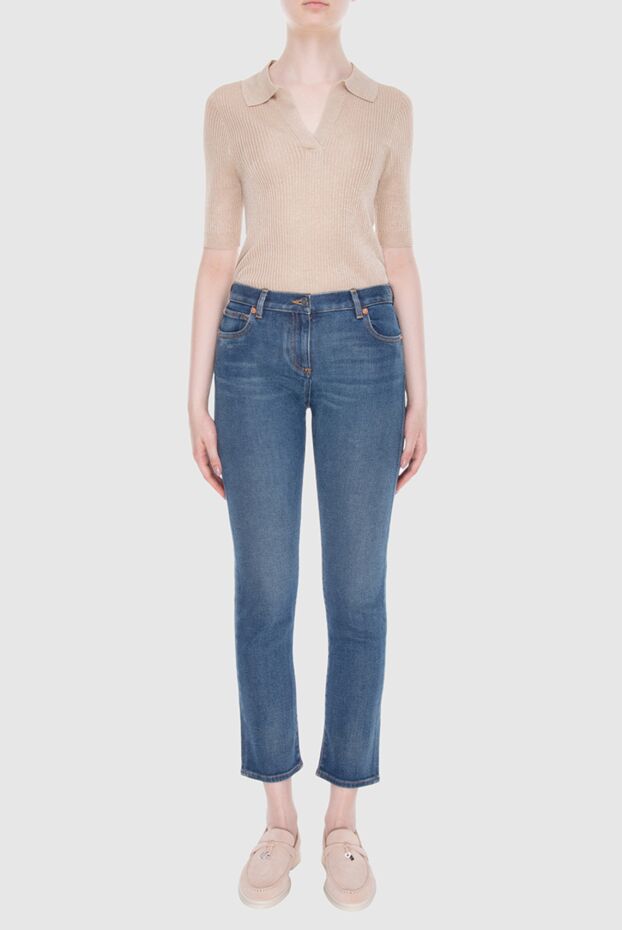 Valentino woman blue cotton jeans for women buy with prices and photos 168155 - photo 2