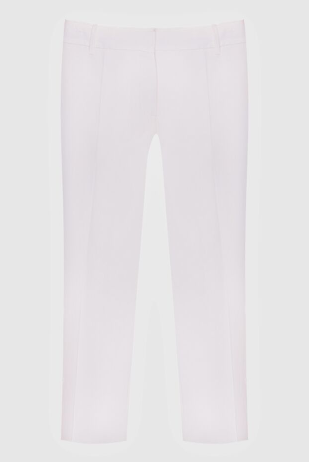 Valentino женские брюки из вискозы и шелка белые женские купить с ценами и фото 168169 - фото 1