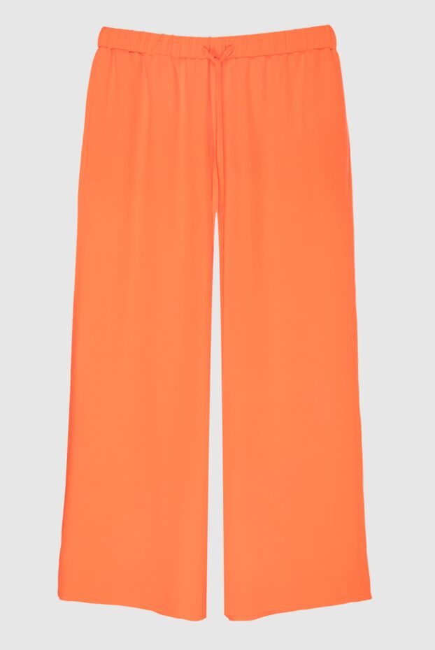 Valentino женские брюки из шелка оранжевые женские. купить с ценами и фото 168174 - фото 1