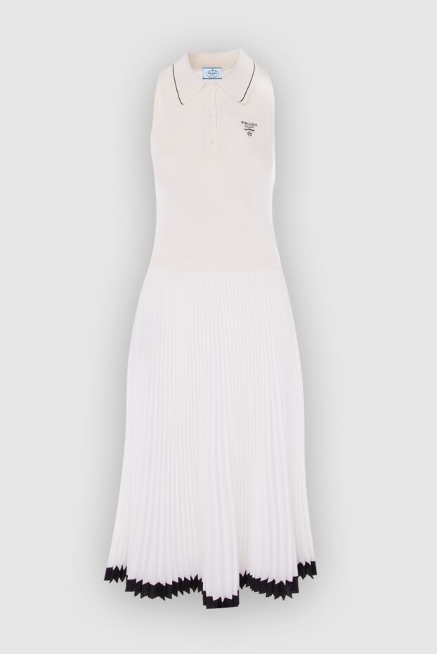 Prada woman white silk and cotton dress for women buy with prices and photos 168178 - photo 1