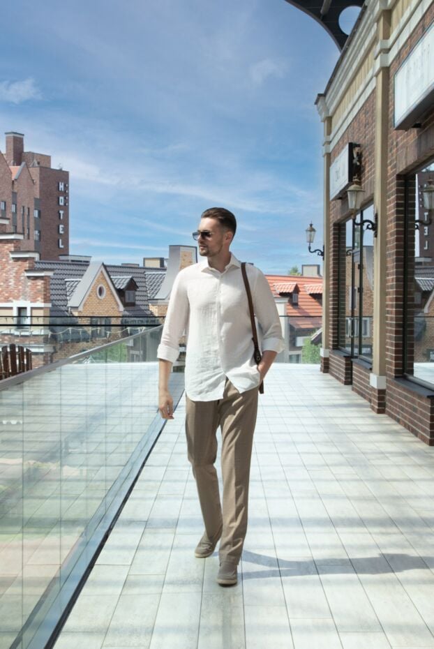 Cesare di Napoli beige pants for men 168194 - photo 2