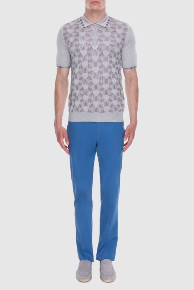 Cesare di Napoli man blue trousers for men buy with prices and photos 168198 - photo 2