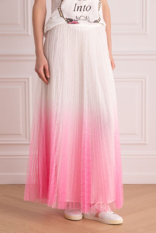 Max&Moi women's white skirt with pink ombre 168220 - photo 3