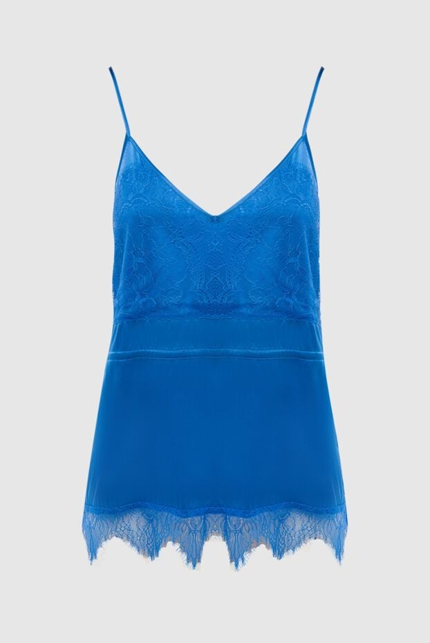 Max&Moi women's blue top made of silk and elastane 168223 - photo 1