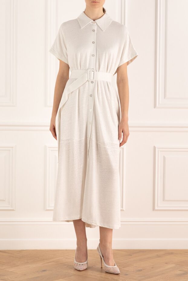 Max&Moi woman white linen dress for women buy with prices and photos 168249 - photo 2