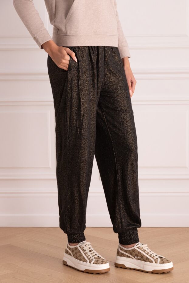 Max&Moi flowing women's linen trousers black 168250 - photo 3