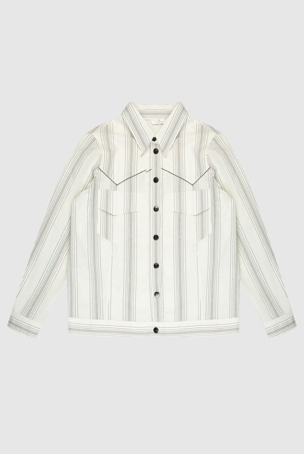 Panicale women's blouse in striped pattern white 168278 - photo 1