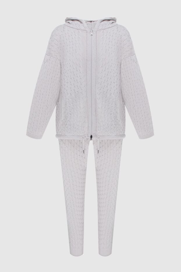 Panicale women's cotton tracksuit with textured knit and zipper 168284 - photo 1