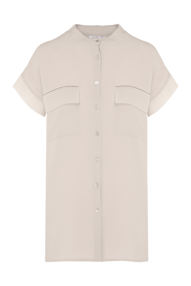 Panicale women's long blouse with pockets beige 168294 - photo 1