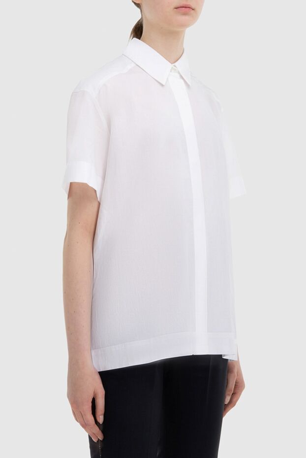 Panicale women's blouse with pleated back white 168298 - photo 3