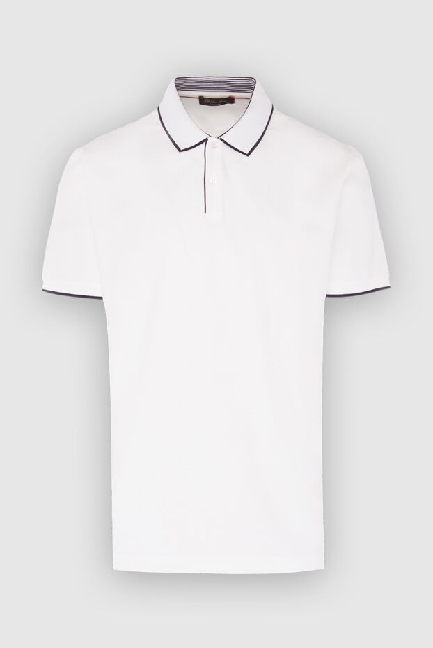 Loro Piana man cotton and elastane polo shirt white for men buy with prices and photos 168334 - photo 1