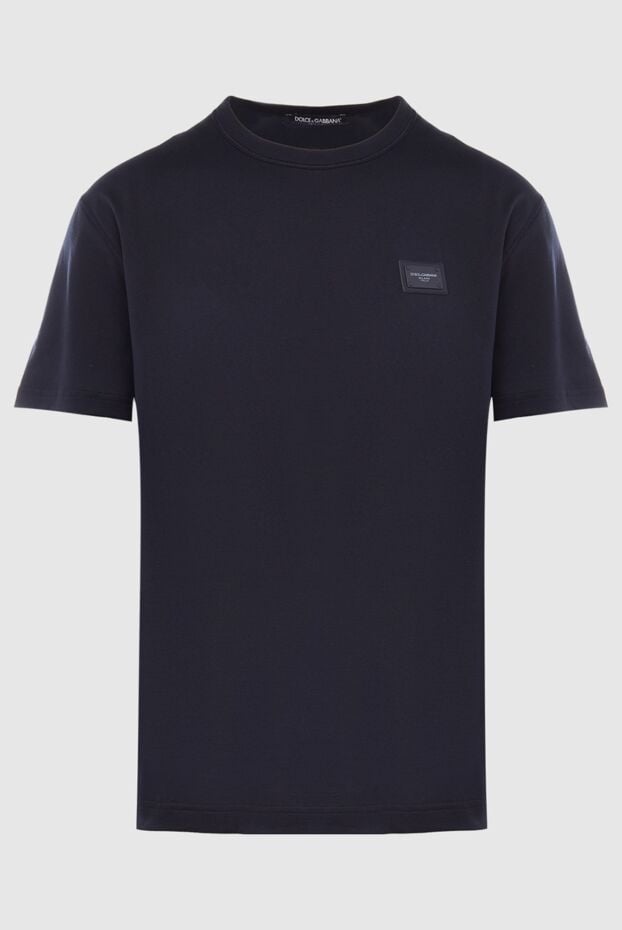 Dolce & Gabbana t-shirt with minimalist decor in black (markdown) 197118 - photo 1