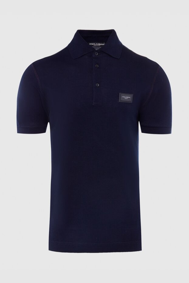 Dolce & Gabbana man blue cotton polo for men buy with prices and photos 168389 - photo 1