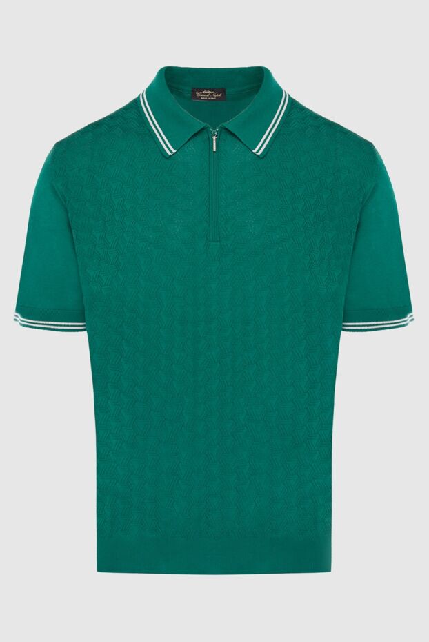 Cesare di Napoli man silk polo green for men buy with prices and photos 168414 - photo 1