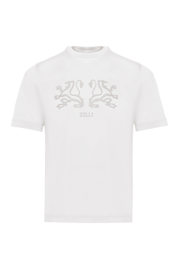 Zilli man white cotton t-shirt for men buy with prices and photos 168433 - photo 1