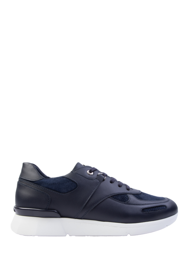 Stefano Ricci blue leather snickers for men 168446 - photo 1