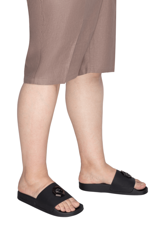 Stefano Ricci black leather flip flops for men 168455 - photo 2