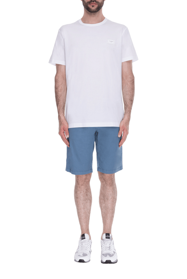 Dolce & Gabbana white men's t-shirt with minimalist logo patch 168482 - photo 3