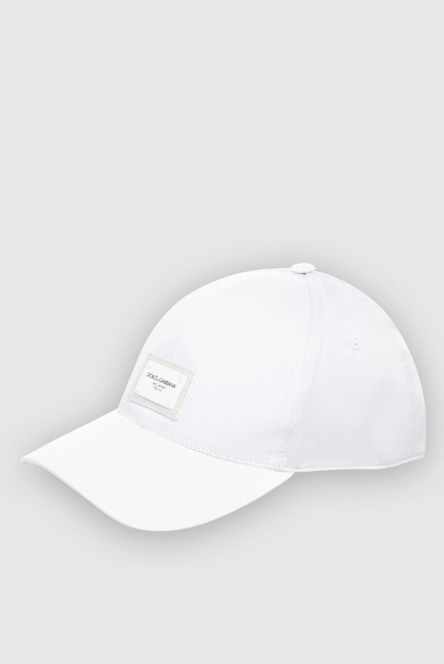 Dolce & Gabbana white cap decorated with logo patch for men 168494 - photo 3