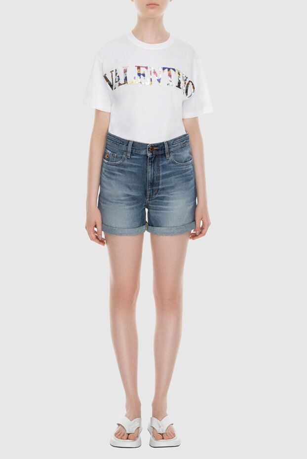 Jacob Cohen women's blue high-rise denim shorts 168531 - photo 2