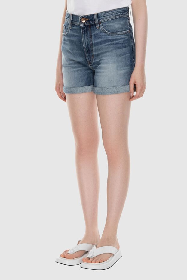 Jacob Cohen women's blue high-rise denim shorts 168531 - photo 3
