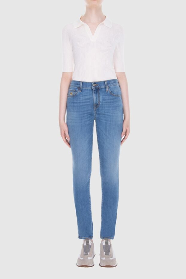 Jacob Cohen women's blue jeans with rhinestones on the pocket 168538 - photo 2