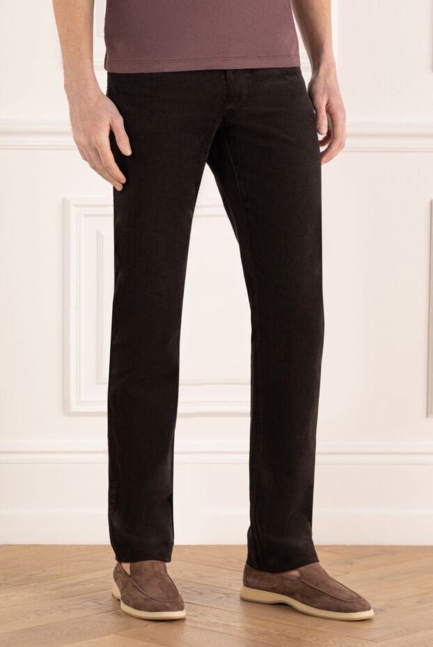 Zilli blue cotton jeans with elastane for men 168562 - photo 3