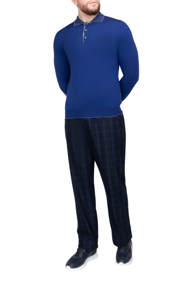 Zilli blue wool and cashmere jeans for men 168563 - photo 2