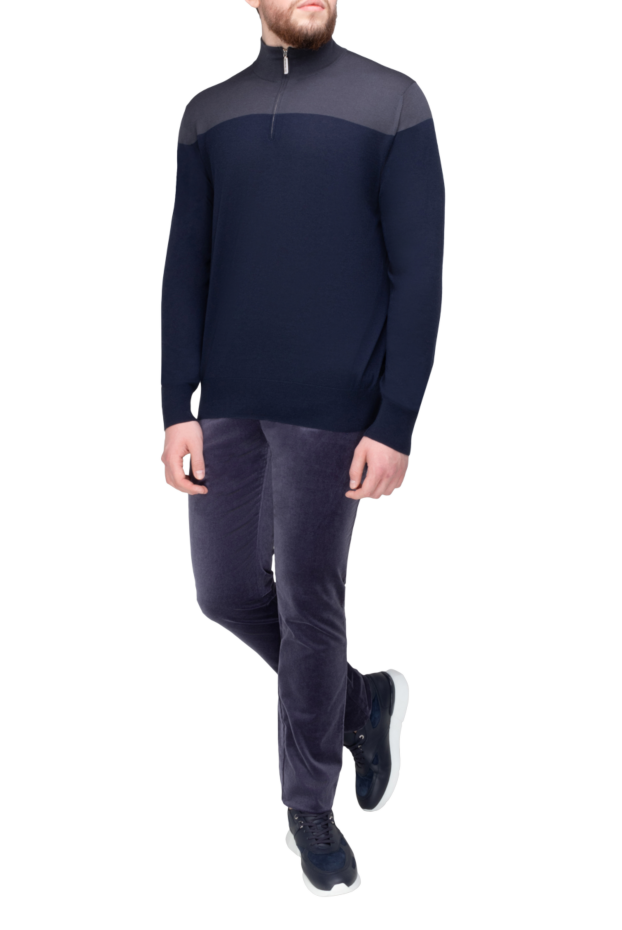 Zilli men's purple cotton jeans 168568 - photo 2