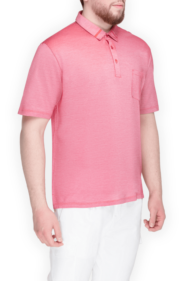 Zilli cotton and silk polo pink for men 168577 - photo 3
