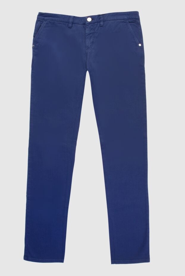 Zilli men's tapered chinos in a bright cornflower blue shade 168584 - photo 1