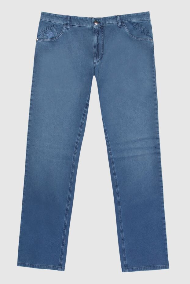 Zilli men's blue cotton jeans with straight cut 196946 - photo 1