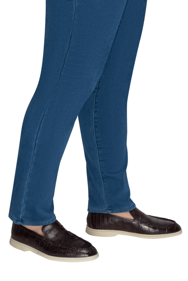 Cesare di Napoli brown alligator leather loafers with contrast sole for men 168612 - photo 2