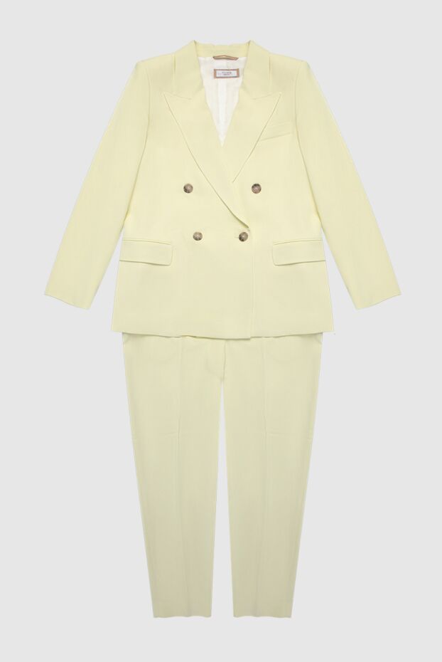 Peserico woman yellow women's trouser suit made of viscose and elastane buy with prices and photos 168637 - photo 1