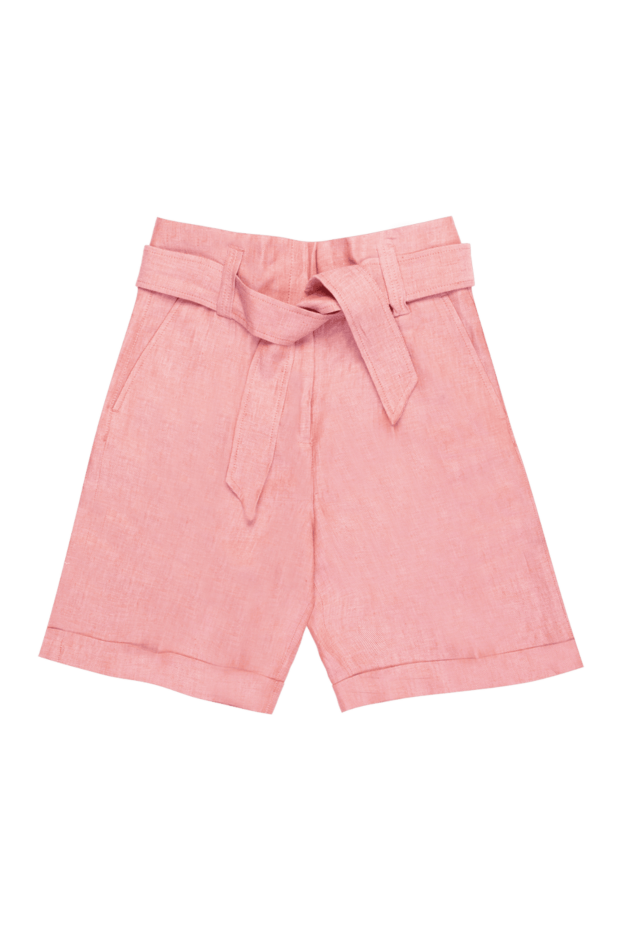Peserico woman pink linen shorts for women buy with prices and photos 168643 - photo 1