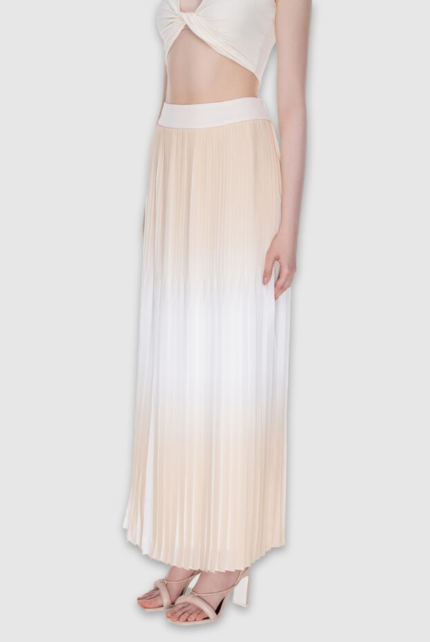 Peserico women's maxi skirt, beige with white ombre 168648 - photo 3