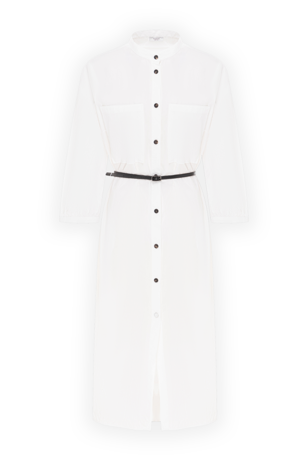 Peserico white dress with buttons, slits and patch pockets 168650 - photo 1