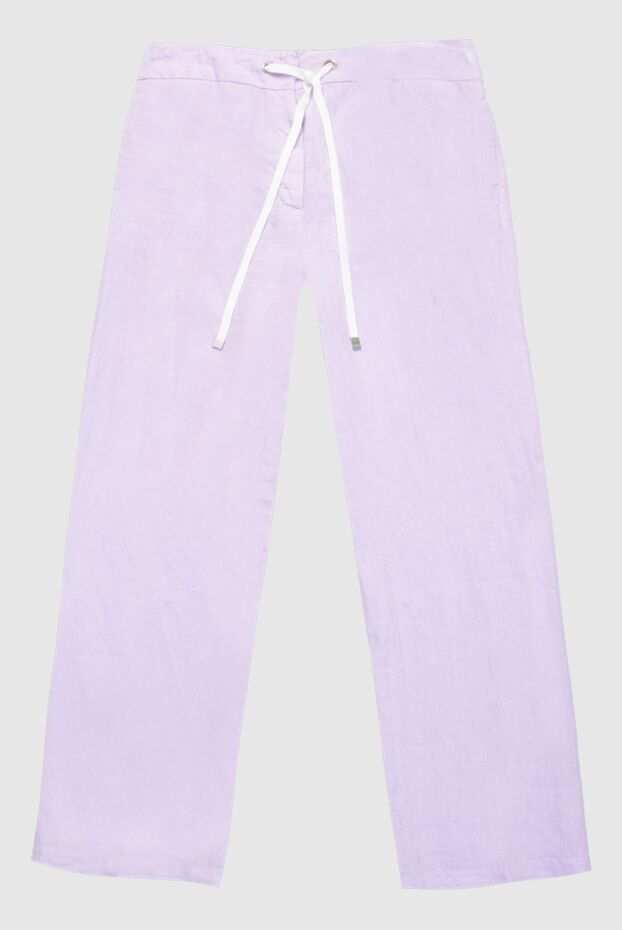 Peserico woman purple linen trousers for women buy with prices and photos 168658 - photo 1