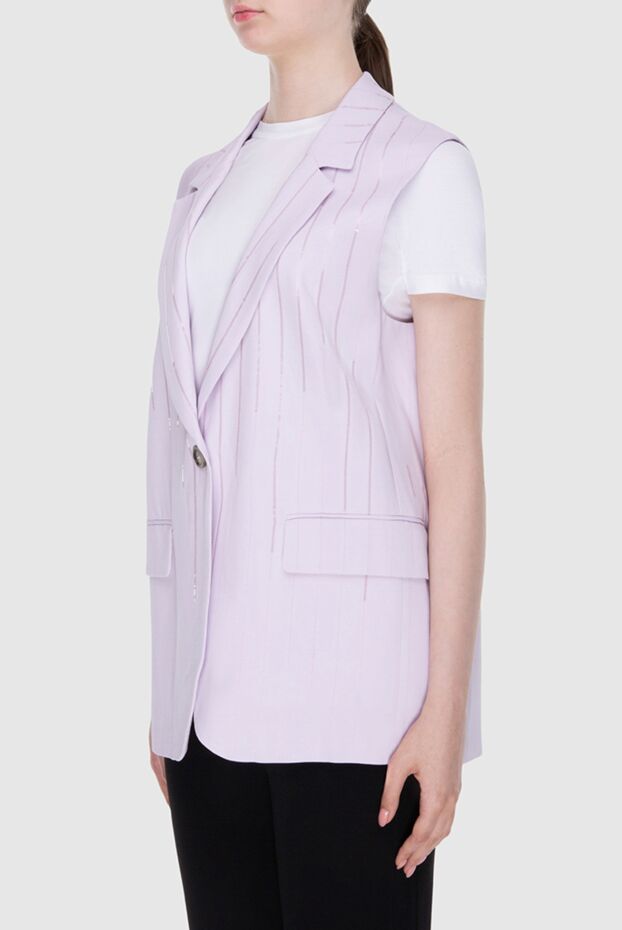 Peserico jacket made of viscose and elastane purple for women 168661 - photo 3