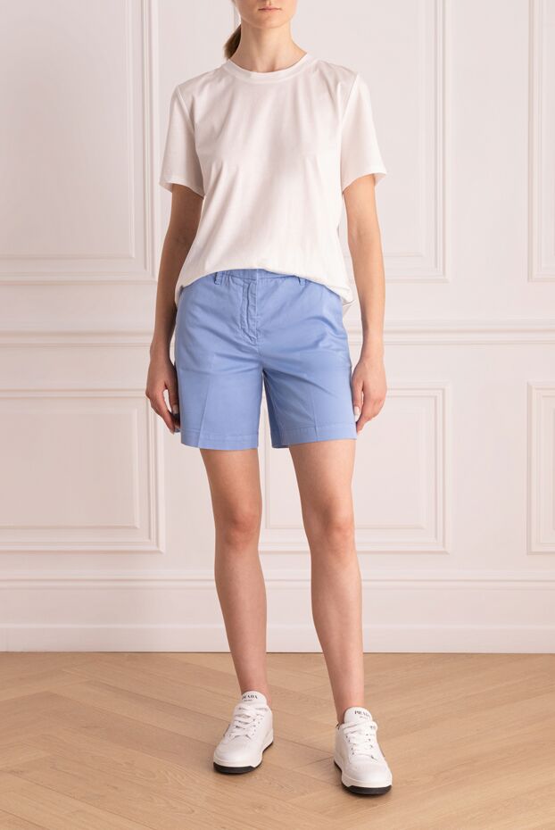 Jacob Cohen shorts in light blue with a laconic cut and neat trim 168705 - photo 2