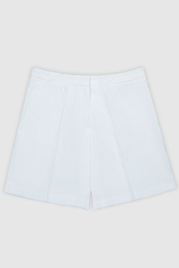 Jacob Cohen women's white silk shorts with elastic waistband 168706 - photo 1
