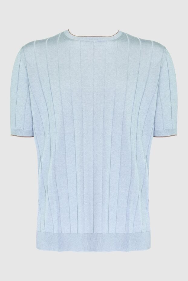 Barba Napoli men's light blue knitted jumper with short sleeves (markdown) 196545 - photo 1