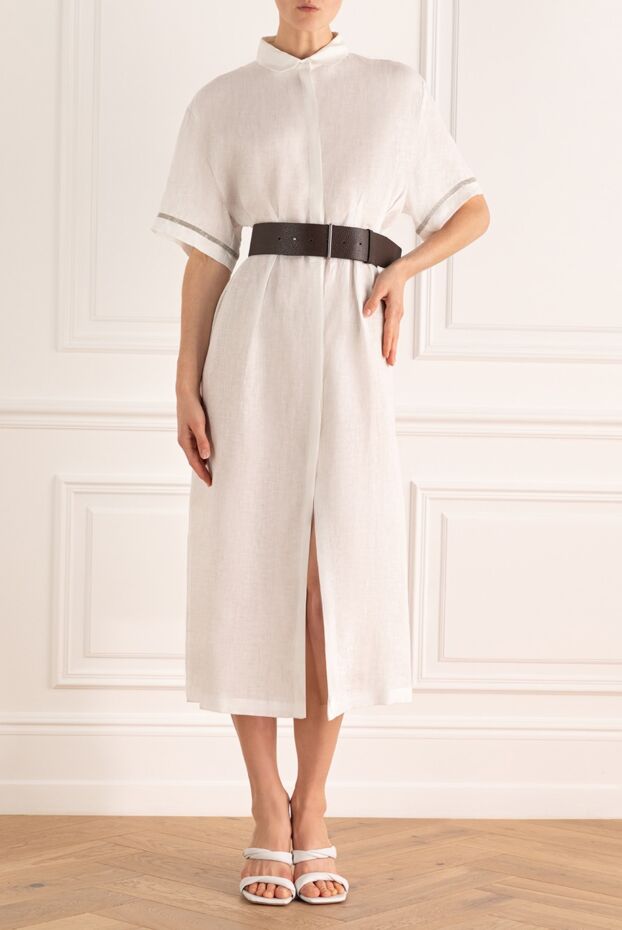 Fabiana Filippi woman white linen dress for women buy with prices and photos 168739 - photo 2