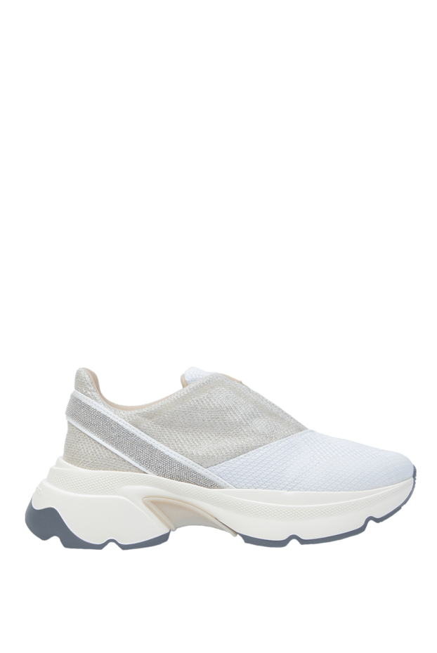 Fabiana Filippi women's sneakers with beige inserts in white 168770 - photo 1