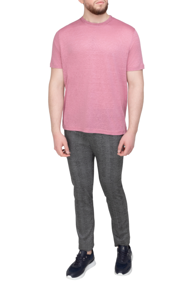 Loro Piana pink linen t-shirt for men 168787 - photo 2