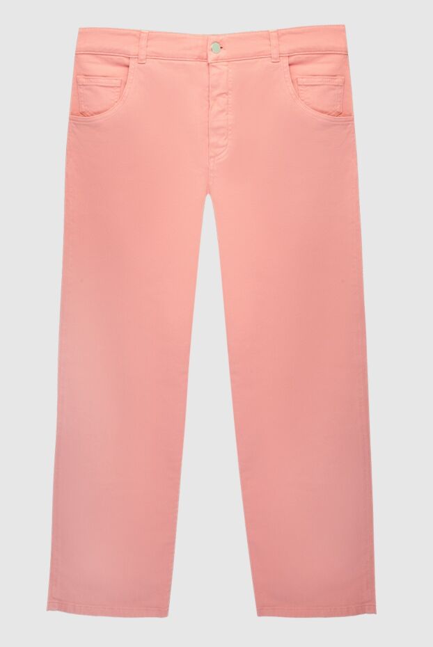 Loro Piana женские джинсы из льна и хлопка розовые женские купить с ценами и фото 168819 - фото 1